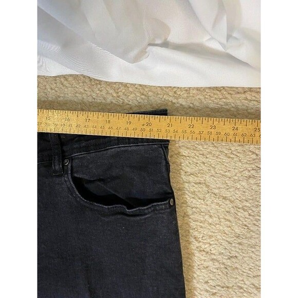 Black Jeans 42 x 29 ENZO 5 pockets Stretch Boot Cut - Picture 4 of 12